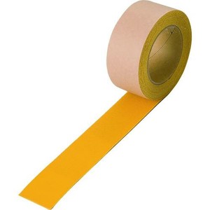 路面貼り用テープ　ユニラインテープ  黄  50mm幅×5m 374-21