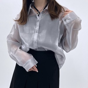 【2024春夏】サテンシアーショートシャツ
