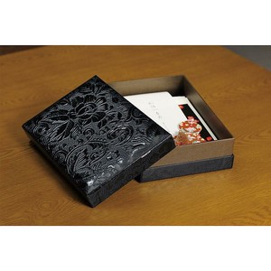 うるし紙 文具箱 茶 URP-B-003