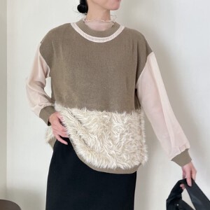 Sweater/Knitwear Pullover Knitted Shaggy