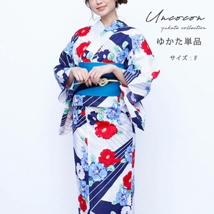 Kimono/Yukata Red single item Navy Ladies'
