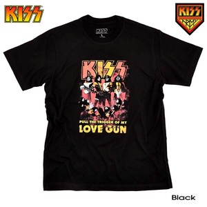 KISS キッス Tシャツ LOVE GUN ロック 夏フェス バンドT ジーンシモンズ ポールスタンレー ROCK