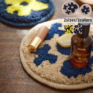 地毯 花 2种尺寸 2024年 春夏 2颜色 日本制造