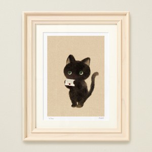 菜生アートフレーム[お手紙書いた]猫 インチサイズ(8×10)
