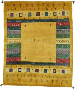 ペルシャンギャッベ イラン シラーズ産 ウール 手織 ラグ 約200×250cm