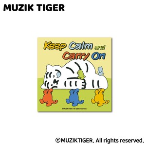 MUZIK TIGER ダイカットステッカー Keep Calm and Carry On オシャレ ムジークタイガー 韓国 MUZ020