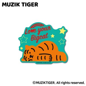 MUZIK TIGER ダイカットステッカー Love your Bigcat オシャレ ムジークタイガー 韓国 トレンド MUZ023