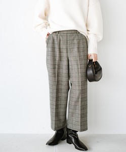 Full-Length Pant Brushing Fabric Stretch Wide Pants