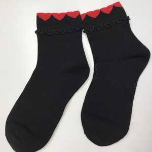 Crew Socks Red black Socks Ladies