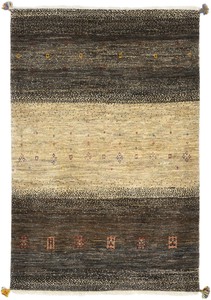 ペルシャンギャッベ カシュクリ ウール 手織 ラグ ザロニム(約約100×150cmサイズ)