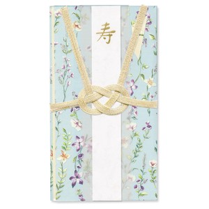 日本製　花づつみ 水引・祝儀袋　ペールブルー