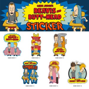 【MTVの悪ガキコンビが帰ってきた！】ビーバス & バットヘッド ステッカー Beavis and Butt-Head Sticker