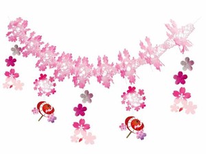 【日本製】番傘桜　ガーランド　春飾り【店舗装飾】