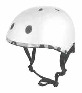ジュニア・ラウンドヘルメットホワイト RH-60448WH
