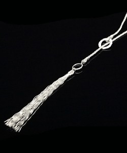 Plain Silver Chain Necklace Made in Japan