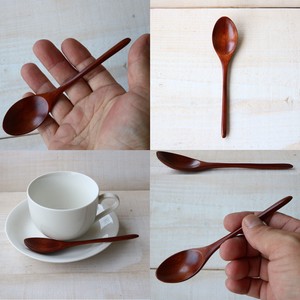持ち手がシンプル！【特価品・木製】cutlery/コーヒースプーン スリ茶