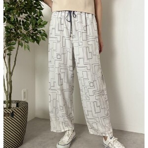 Full-Length Pant Printed Wide Pants