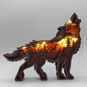 新作 彫刻動物手工芸品 木彫り 置物「2023新作」