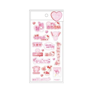 T'S FACTORY Stickers Red Pink Sanrio Characters