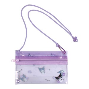 T'S FACTORY Pouch Shoulder Sanrio Characters KUROMI Clear