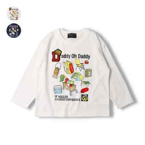 Kids' 3/4 Sleeve T-shirt Gift Pudding Colorful Made in Japan