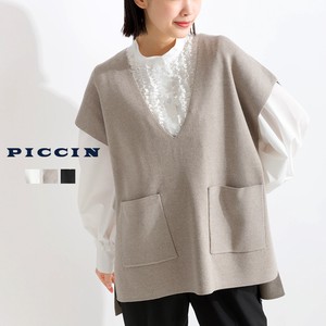 Sweater/Knitwear Pocket Sweater Vest 2024 Spring/Summer