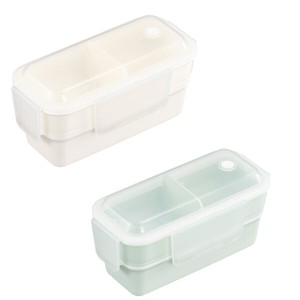 【Pale color】弁当箱　ランチボックス 二段　手間なしパッキン　パッキン一体型抗菌<日本製>