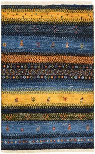 ペルシャンギャッベ カシュクリ ウール 手織 玄関マット約50×80cm