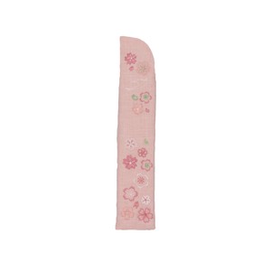 【Ripple】レディース 刺繍入り扇子袋 桜 ピンク