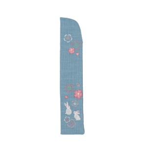 Japanese Fan Rabbit Embroidered Ladies'