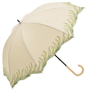 All-weather Umbrella All-weather Spring/Summer Embroidered Lily Of The Valley