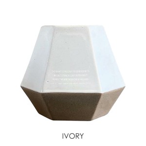 Goya ゴヤ 六角口 フラワーポット Ivory 58214