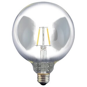 LEDフィラメント電球 ボール形 G形 クリア E26口金 2700K 調光対応 白熱電球25W相当 TZG125E26C-2-100/27