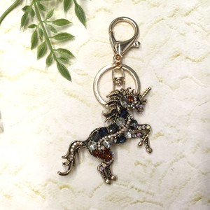Key Ring Key Chain Unicorn Rhinestone