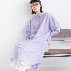 Casual Dress Natulan Listed Colored Stripe One-piece Dress