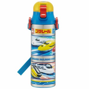 水筒 580ml ステンレスボトル　プラレール 24年 Plarail  スケーター 超軽量 ロック付 ワンプッシュ SDC6N