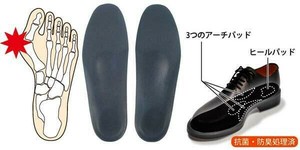 インソールプロ(靴用中敷き)　外反母趾対策　メンズ・男性用　M(25〜25.5cm)