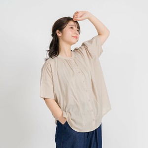 Pre-order Button Shirt/Blouse Gathered Blouse 2024 Spring/Summer