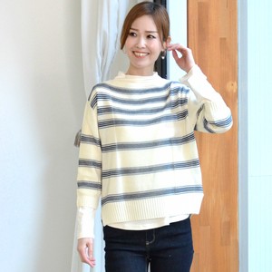Sweater/Knitwear Border 7/10 length Made in Japan