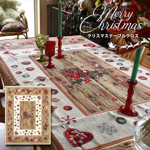 <サマーセール40>【送料無料】スペイン製 テーブルクロス クリスマス