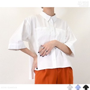 Button Shirt/Blouse Half Sleeve Oversized 【2024NEW】