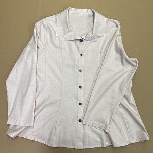 Button Shirt/Blouse Wool Blend Made in Japan