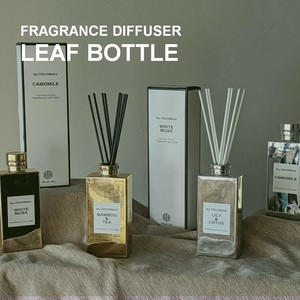 FRAGRANCE DIFFUSER -LEAF BOTTLE- / フレグランス インテリア ゴールド シルバー