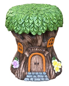 ツリーハウス15348【置物】オブジェ ガーデニング 庭 置物 装飾 木 家