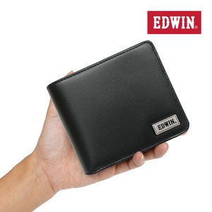 エドウイン EDWIN 財布 サイフ 二つ折財布 メンズ レディース リサイクルレザー カード収納 プレゼント