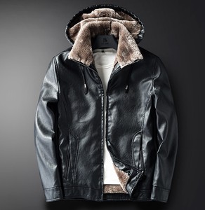 Coat Brushing Fabric Hooded Outerwear