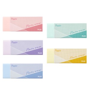 PLUS Eraser Plastic-Eraser Assortment Eraser 5-colors