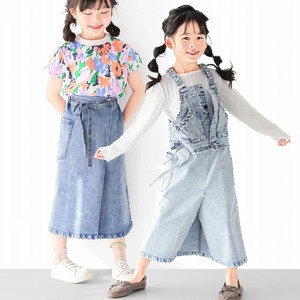 Kids' Full-Length Pant Long Skirt Denim 100 ~ 160cm