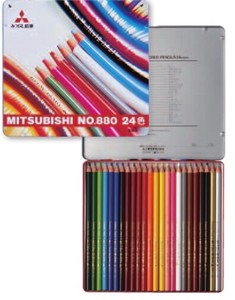 Mitsubishi uni Colored Pencils 24-colors