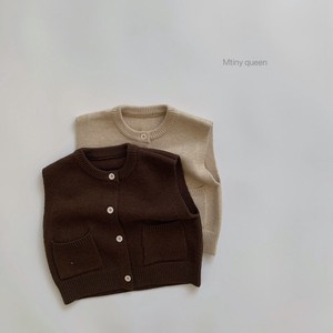 Kids' Sweater/Knitwear Knitted Pocket Vest Spring Kids Simple
